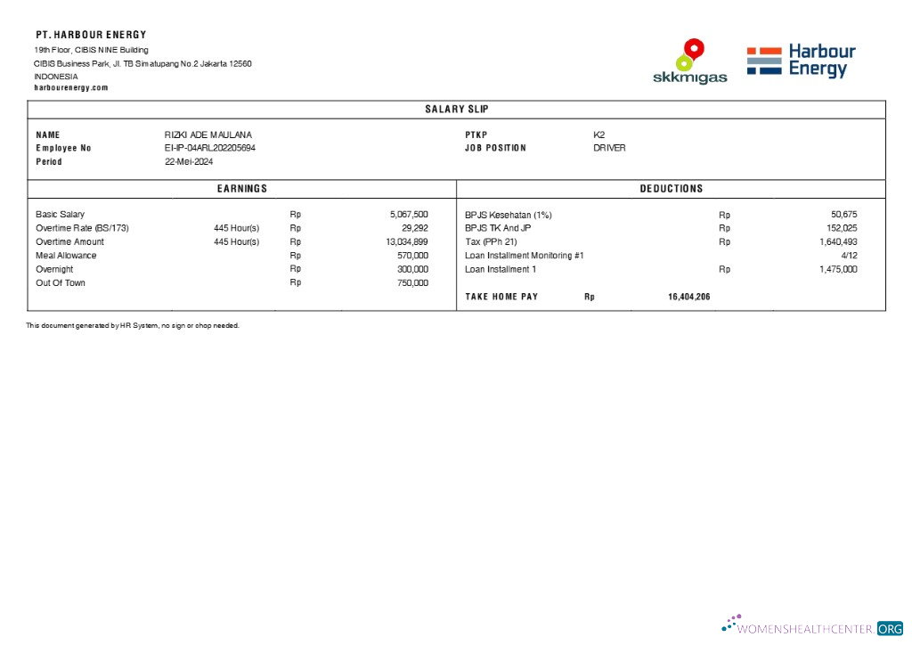 Download Harbour Energy salary slip template in Word and PDF formats.pdf, 2 Photoshop template